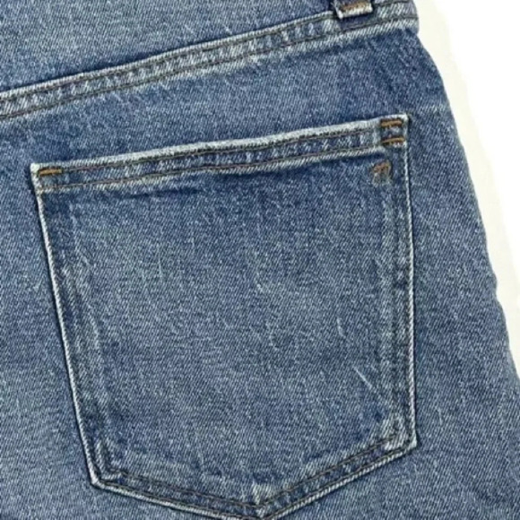 Madewell high rise denim shorts raw edge size 30 - Picture 12 of 14